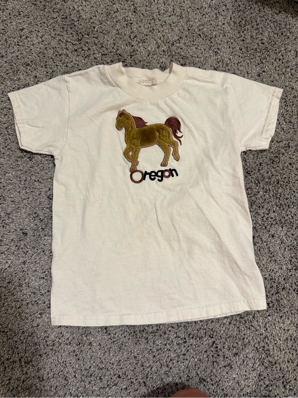 Vintage Hanes Beefy kids Oregon horse shirt